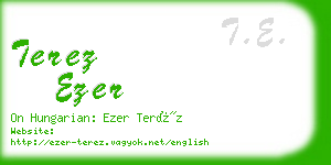 terez ezer business card